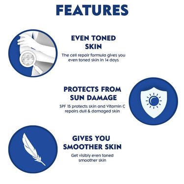 Nivea Men Shower Gel, Active Clean Body Wash, Men, 250ml & Body Lotion, Extra Whitening Cell Repair SPF 15, For All Skin Types, 400ml